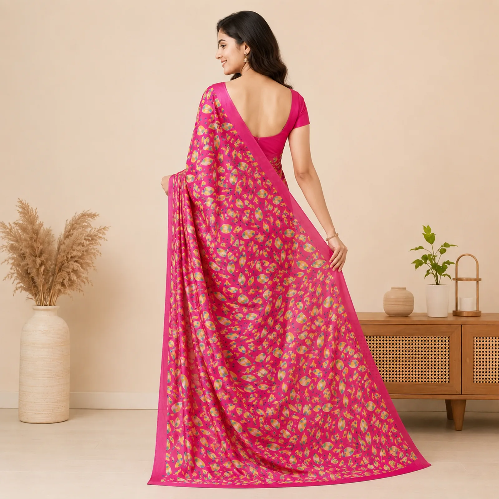 Chandrika in Moonlight Ivory & Gold - Angle 14