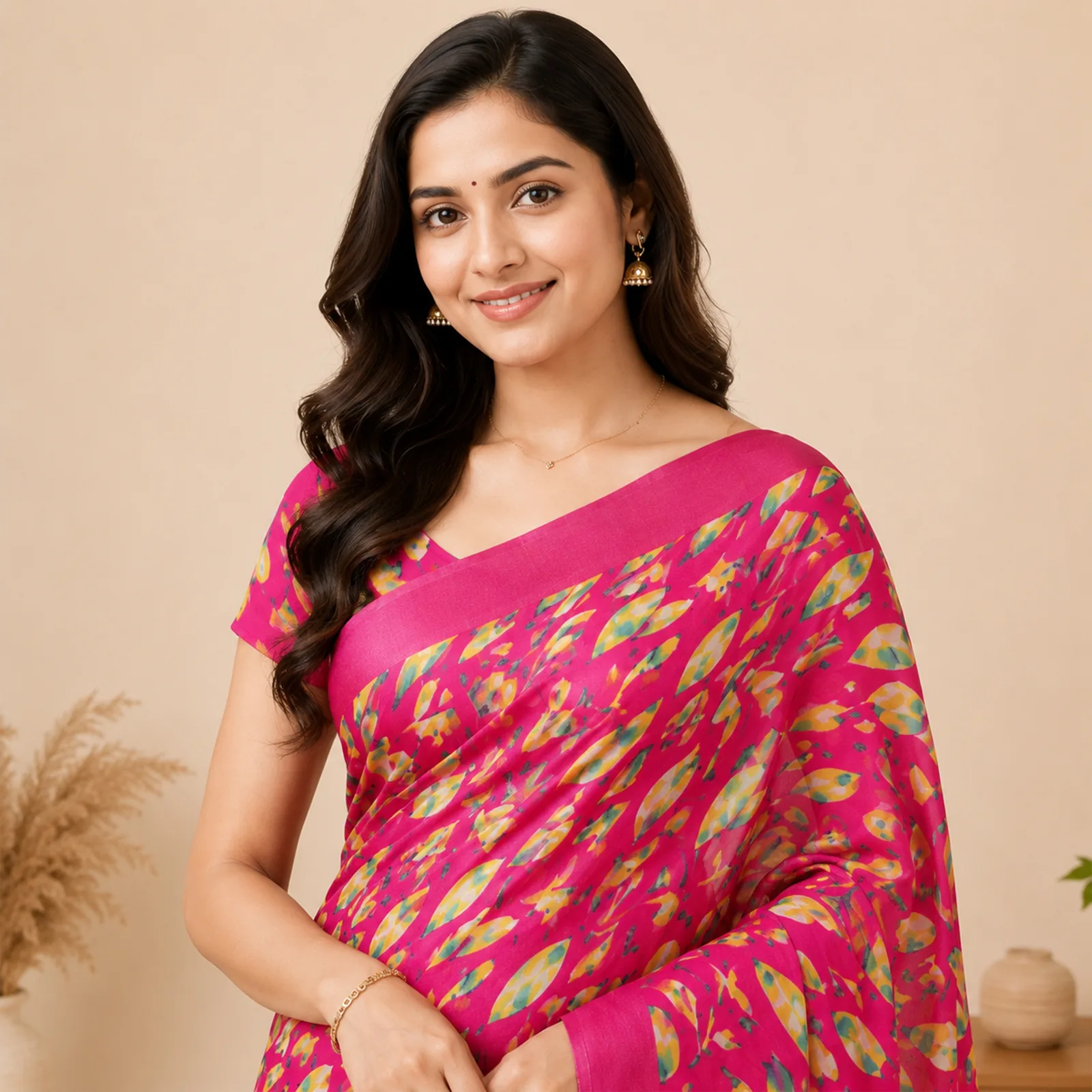 Chandrika in Moonlight Ivory & Gold - Angle 15