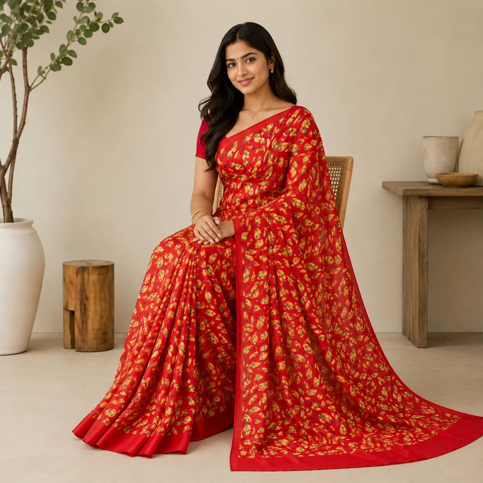Chandrika in Moonlight Ivory & Gold - Angle 20