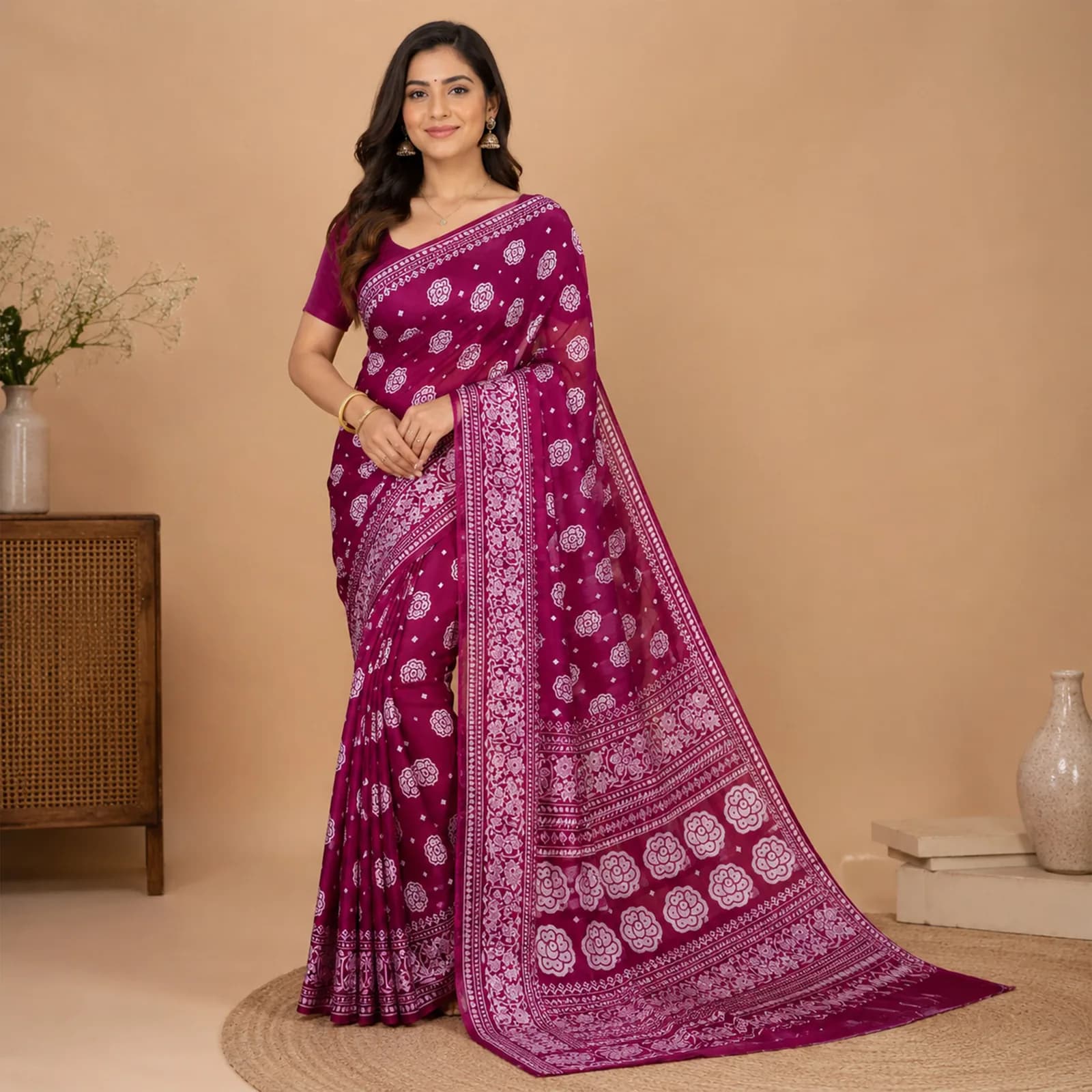 Chandrika in Moonlight Ivory & Gold - Angle 29
