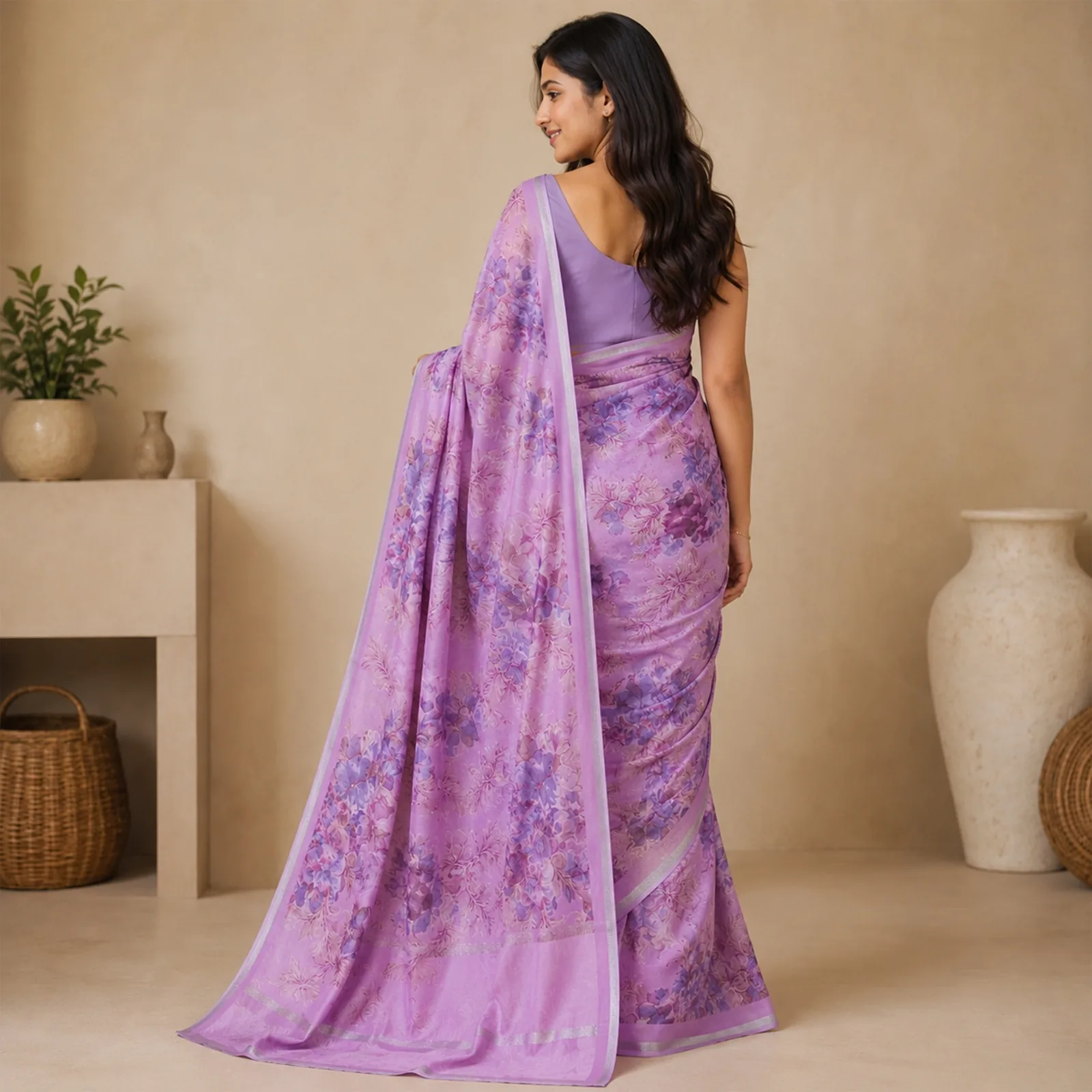 Vasundhara in Bridal Maroon & Temple Gold - Angle 26